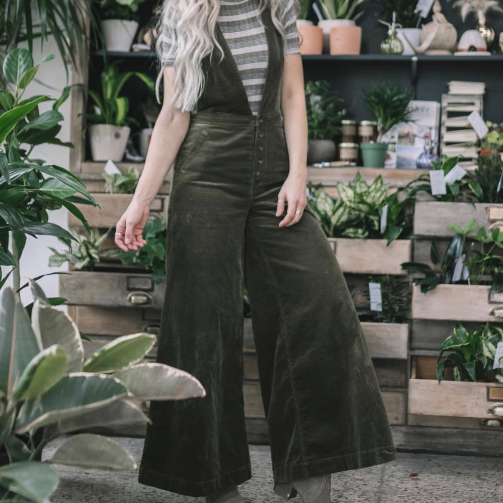 Free People Wide Leg Corduroy jumpsuit